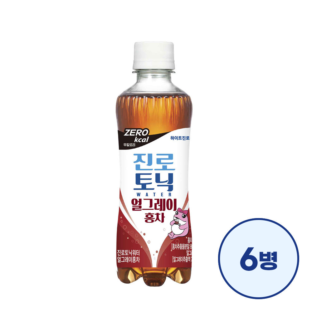 진로토닉워터 얼그레이 홍차 300ml 6병